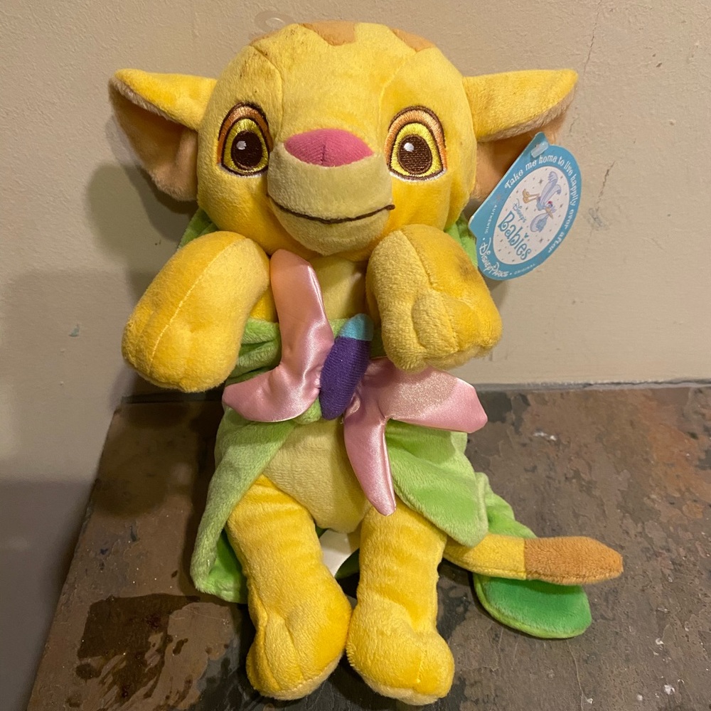 DISNEY baby Simba stuffed animal